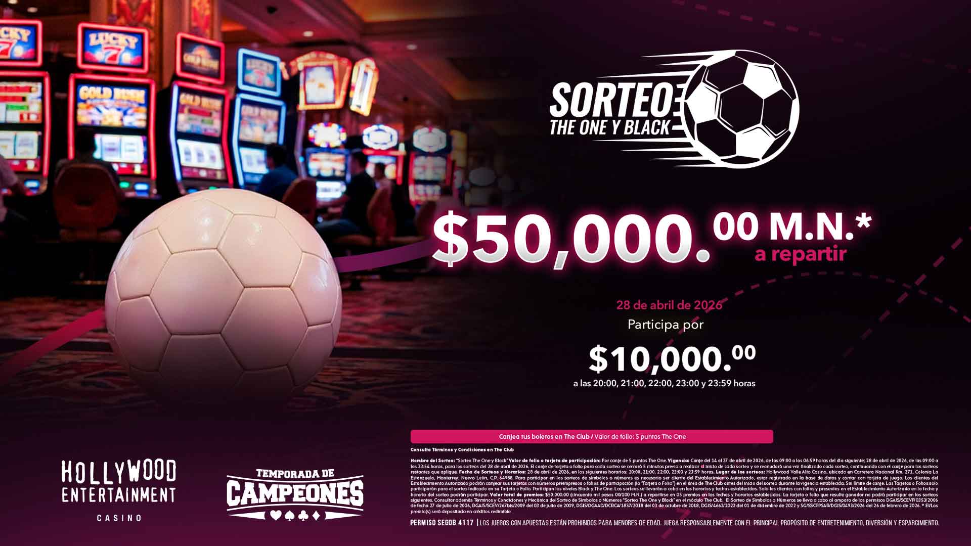 Sorteo The One y Black